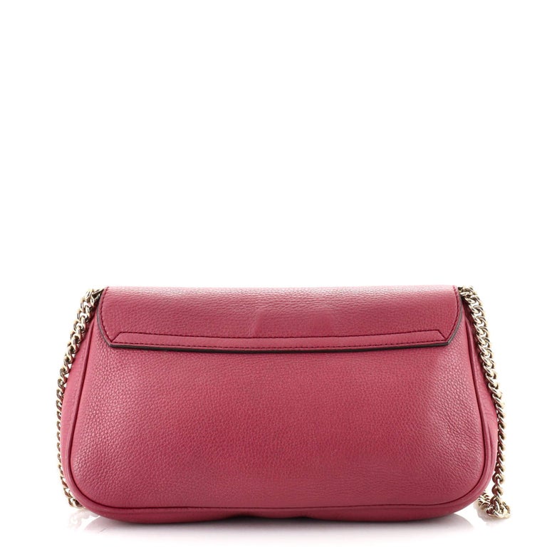 Gucci Soho Chain Crossbody Bag Leather Medium For Sale at 1stDibs