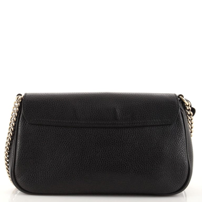 Gucci Soho Chain Crossbody Bag Leather Medium at 1stDibs