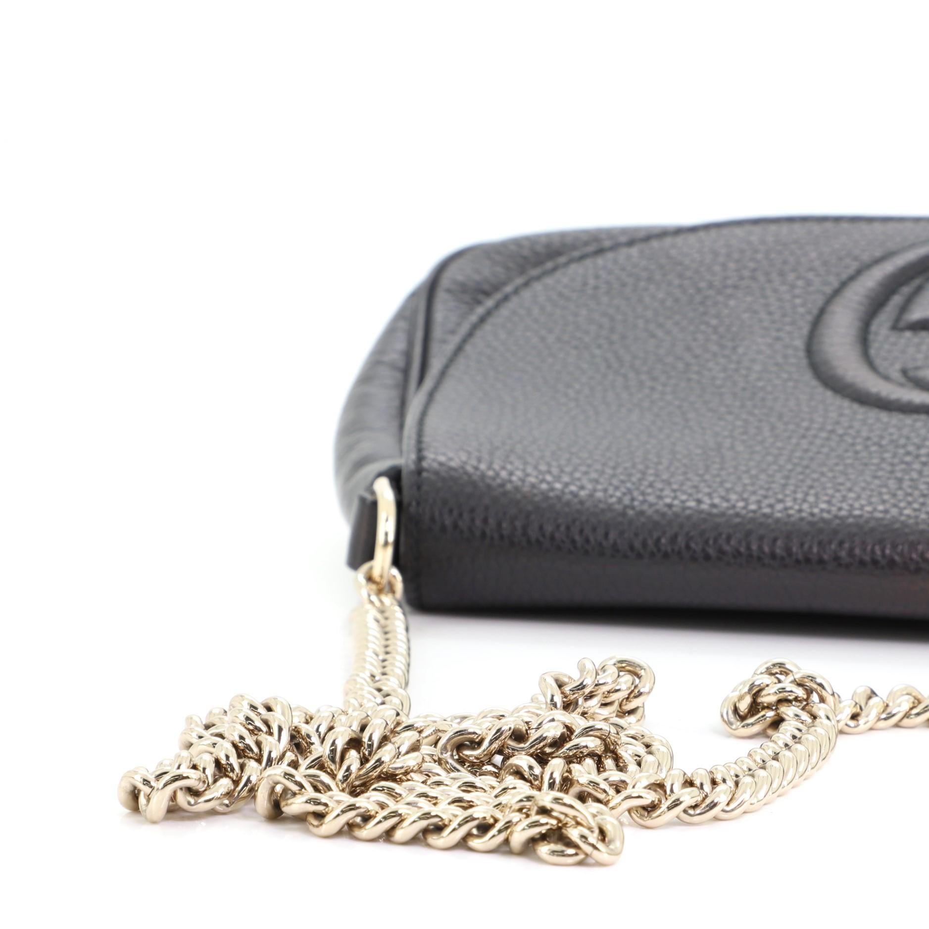 Gucci Soho Chain Crossbody Bag Leather Medium 3
