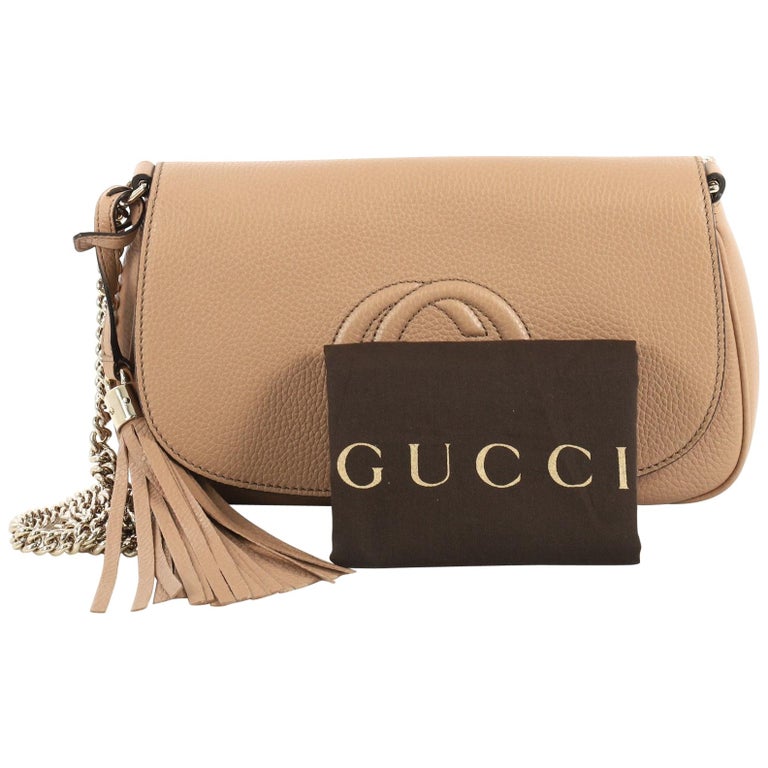 Gucci Soho Chain Crossbody Bag Leather Medium at 1stDibs