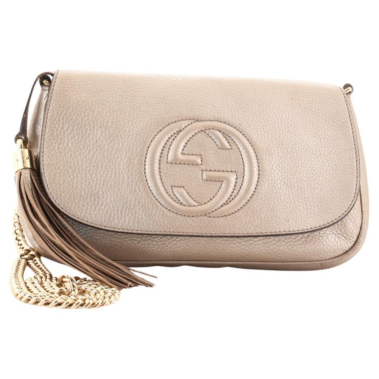 Gucci Soho Chain Crossbody Bag Leather Medium at 1stDibs