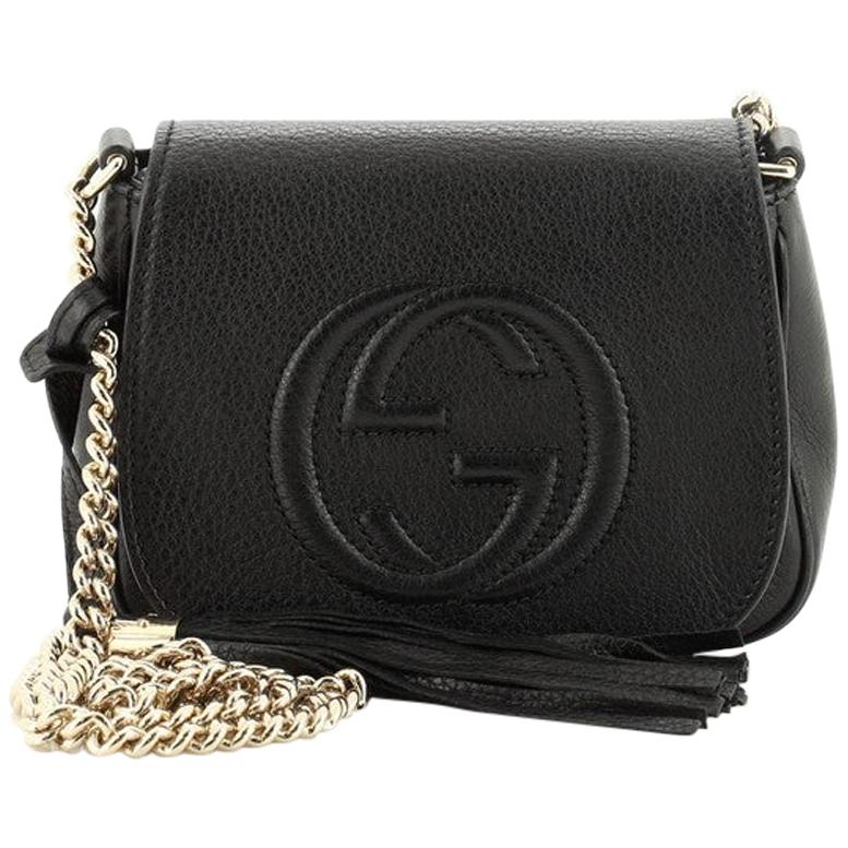 Gucci Soho Chain Crossbody Bag Leather Small