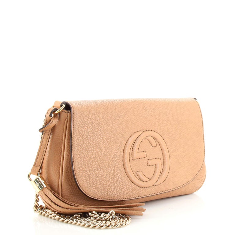 Gucci Soho Chain Crossbody Bag Leather Medium at 1stDibs | gucci bag outlet, gucci crossbody outlet, gucci outlet crossbody