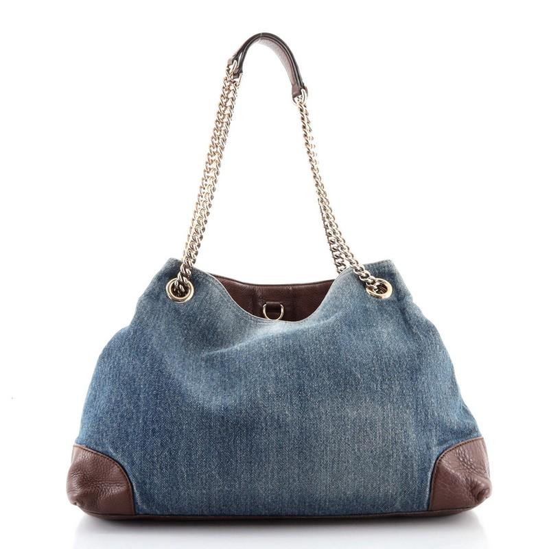 gucci soho denim shoulder bag