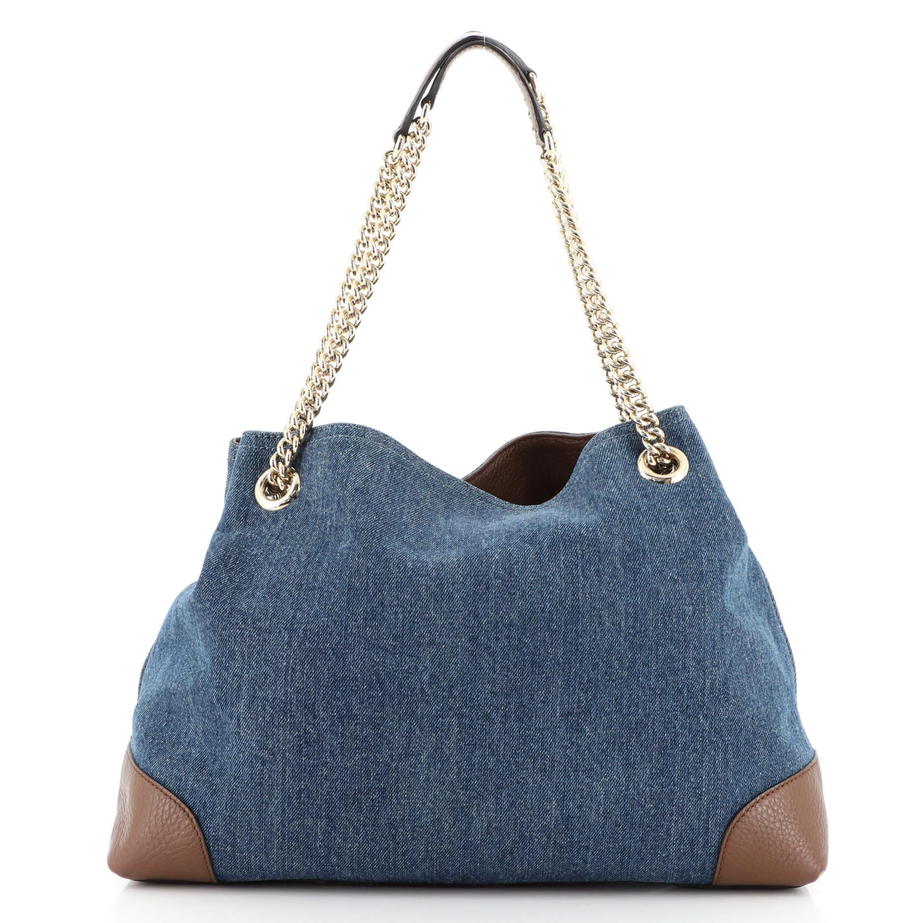 Gucci denim soho bag hot sale