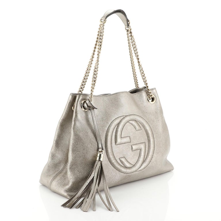 Gucci Soho Chain Strap Shoulder Bag Leather Medium For Sale at 1stdibs