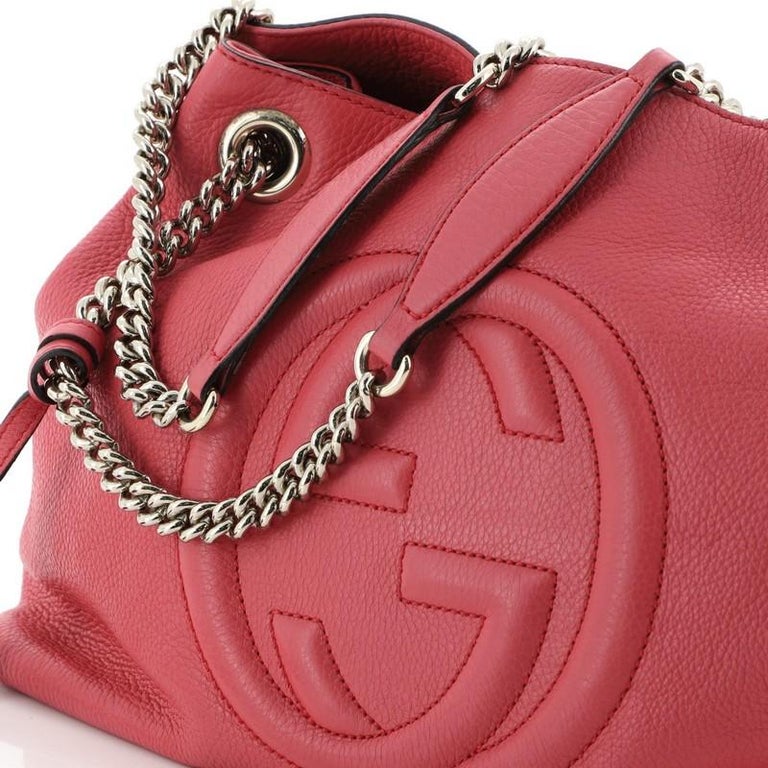 Gucci Soho Chain Strap Shoulder Bag Leather Medium For Sale at 1stdibs