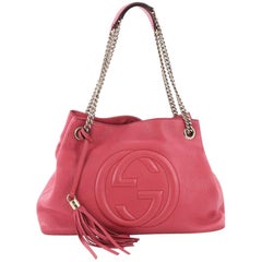 gucci soho chain shoulder bag Gucci Soho Chain Strap Shoulder Bag Leather Medium