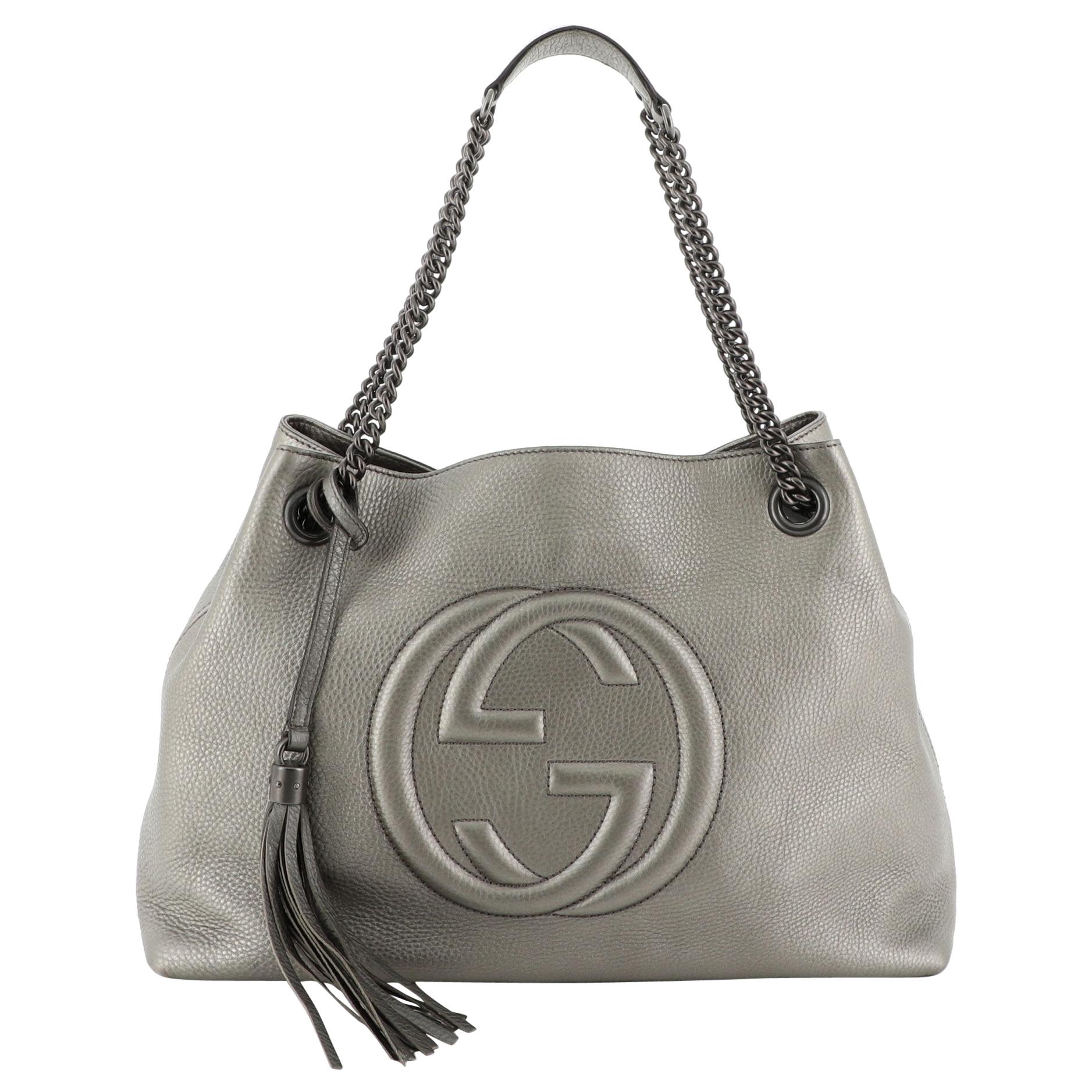 Gucci Soho Chain Strap Shoulder Bag Leather Medium 