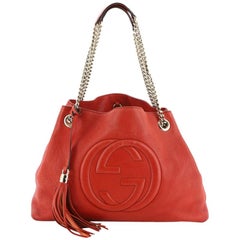 Gucci Soho Chain Strap Shoulder Bag Leather Medium Gucci Soho Chain Strap Shoulder Bag Leather Medium