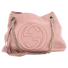 Used Gucci Soho Chain Strap Shoulder Bag Leather Medium