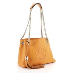 Gucci Soho Chain Strap Shoulder Bag Leather Mini