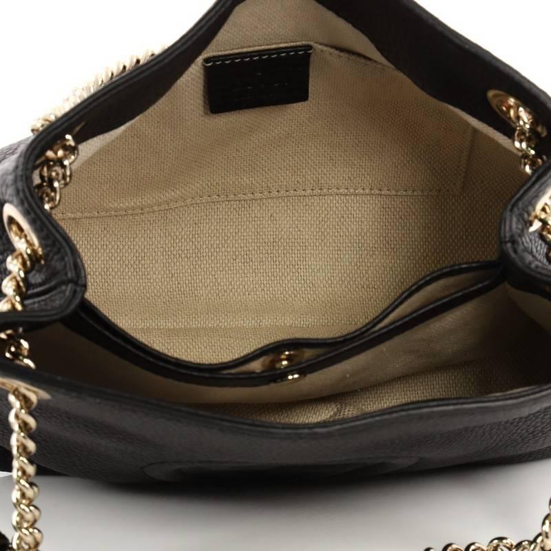 Gucci Soho Chain Strap Shoulder Bag Leather Mini 2