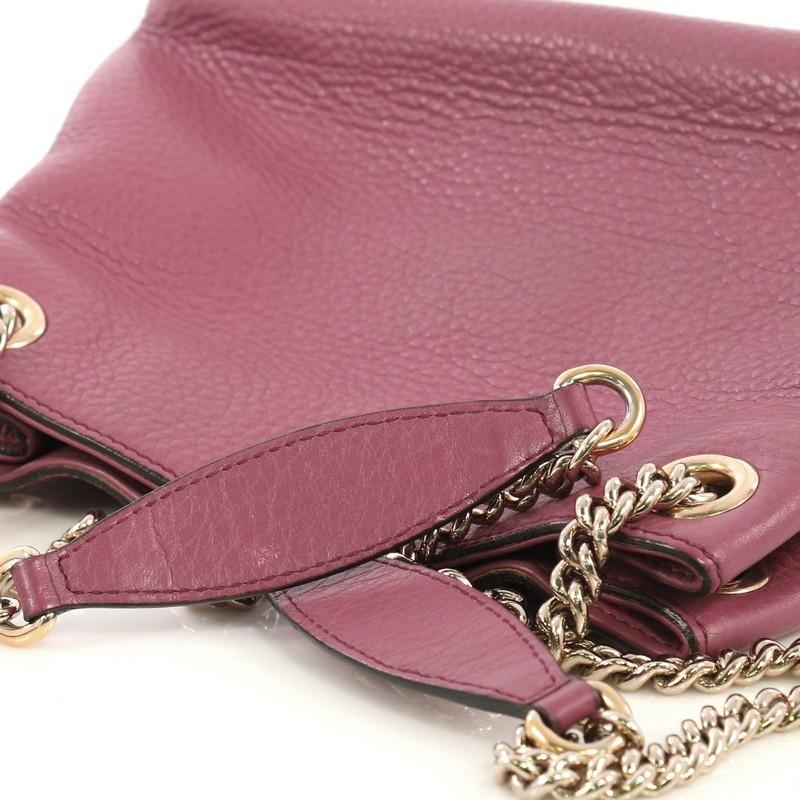 Gucci Soho Chain Strap Shoulder Bag Leather Mini 2