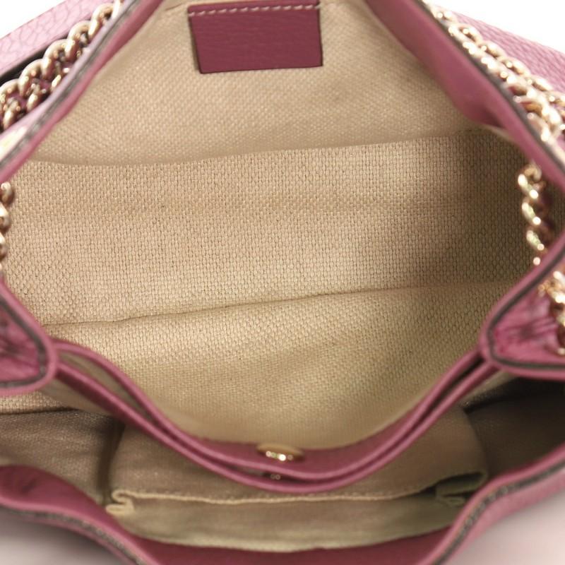 Gucci Soho Chain Strap Shoulder Bag Leather Mini 3