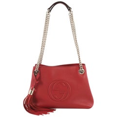 Gucci Soho Chain Strap Shoulder Bag Leather Mini