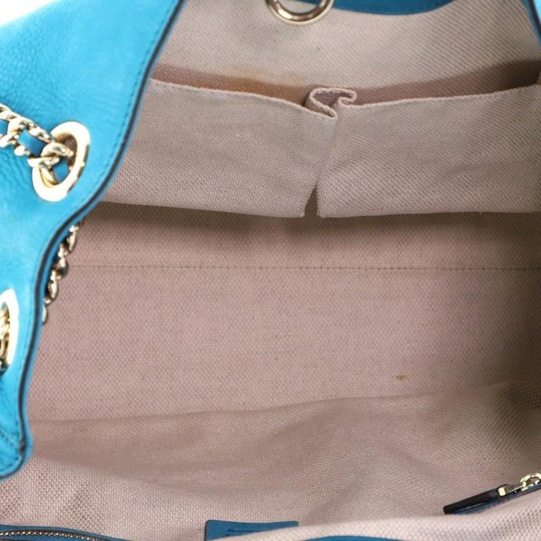 Gucci Soho Chain Strap Shoulder Bag Nubuck Medium at 1stDibs | gucci ...
