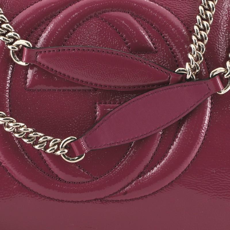 Gucci Soho Chain Strap Shoulder Bag Patent Medium 2