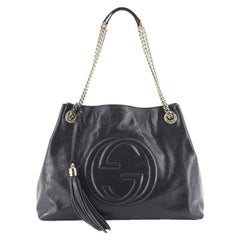 Gucci Soho Chain Strap Shoulder Bag Patent Medium