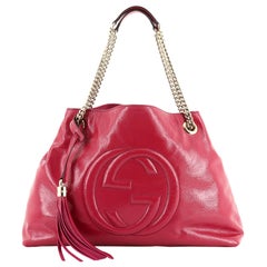 Gucci Soho Chain Strap Shoulder Bag Patent Medium