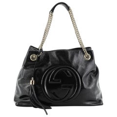 Gucci Soho Chain Strap Shoulder Bag Patent Medium
