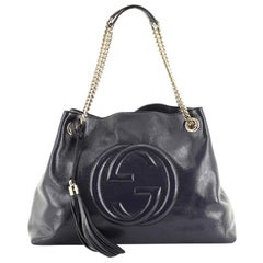 Gucci Soho Chain Strap Shoulder Bag Patent Medium