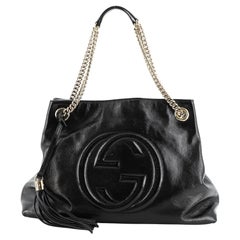 Gucci Soho Chain Strap Shoulder Bag Patent Medium