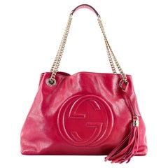 Gucci Soho Chain Strap Shoulder Bag Patent Medium
