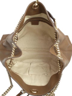 Gucci Soho Chain Tote 228742 Brown Leather Shoulder Bag
