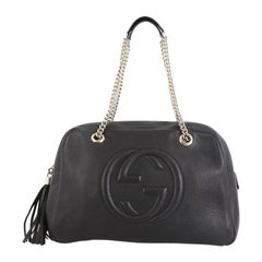 Gucci Soho Chain Zip Shoulder Bag Leather Medium