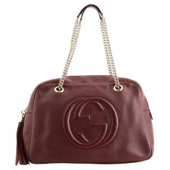 Gucci Soho Chain Zip Shoulder Bag Leather Medium