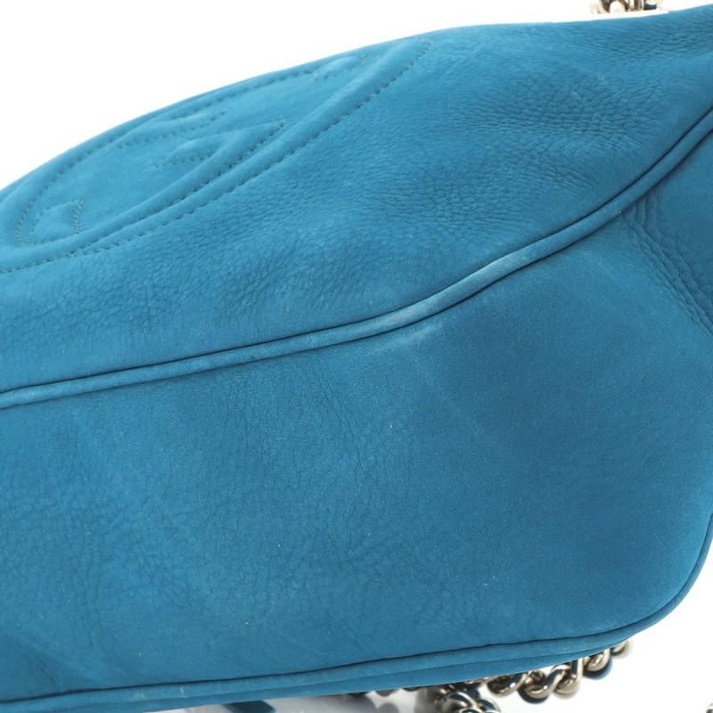 Women's or Men's Gucci Soho Chain Zip Shoulder Bag Nubuck Small