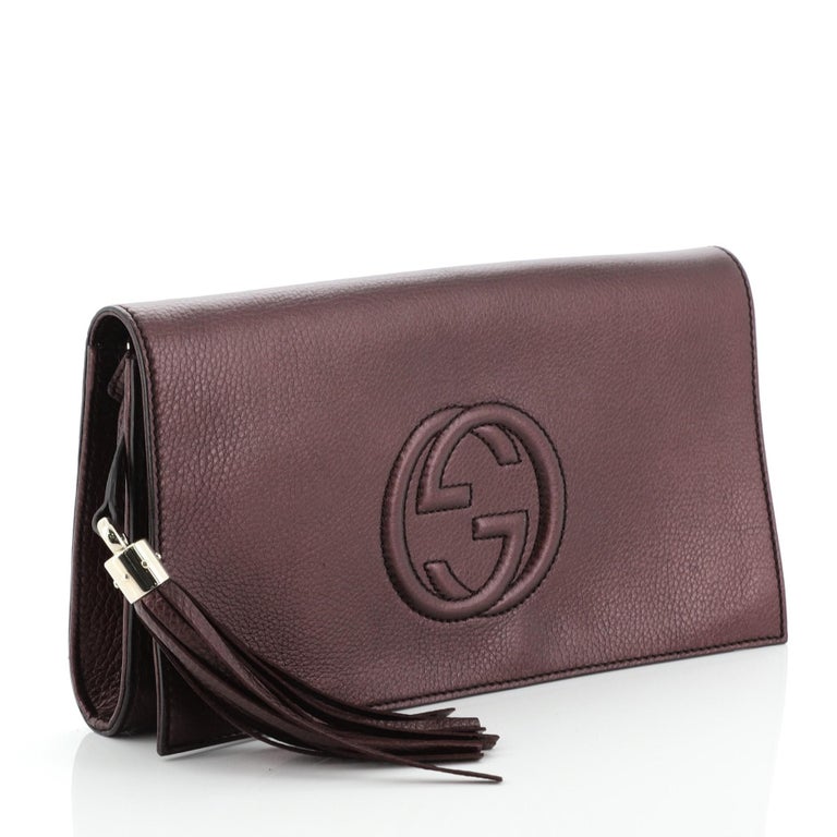 Gucci Soho Clutch Leather For Sale at 1stdibs