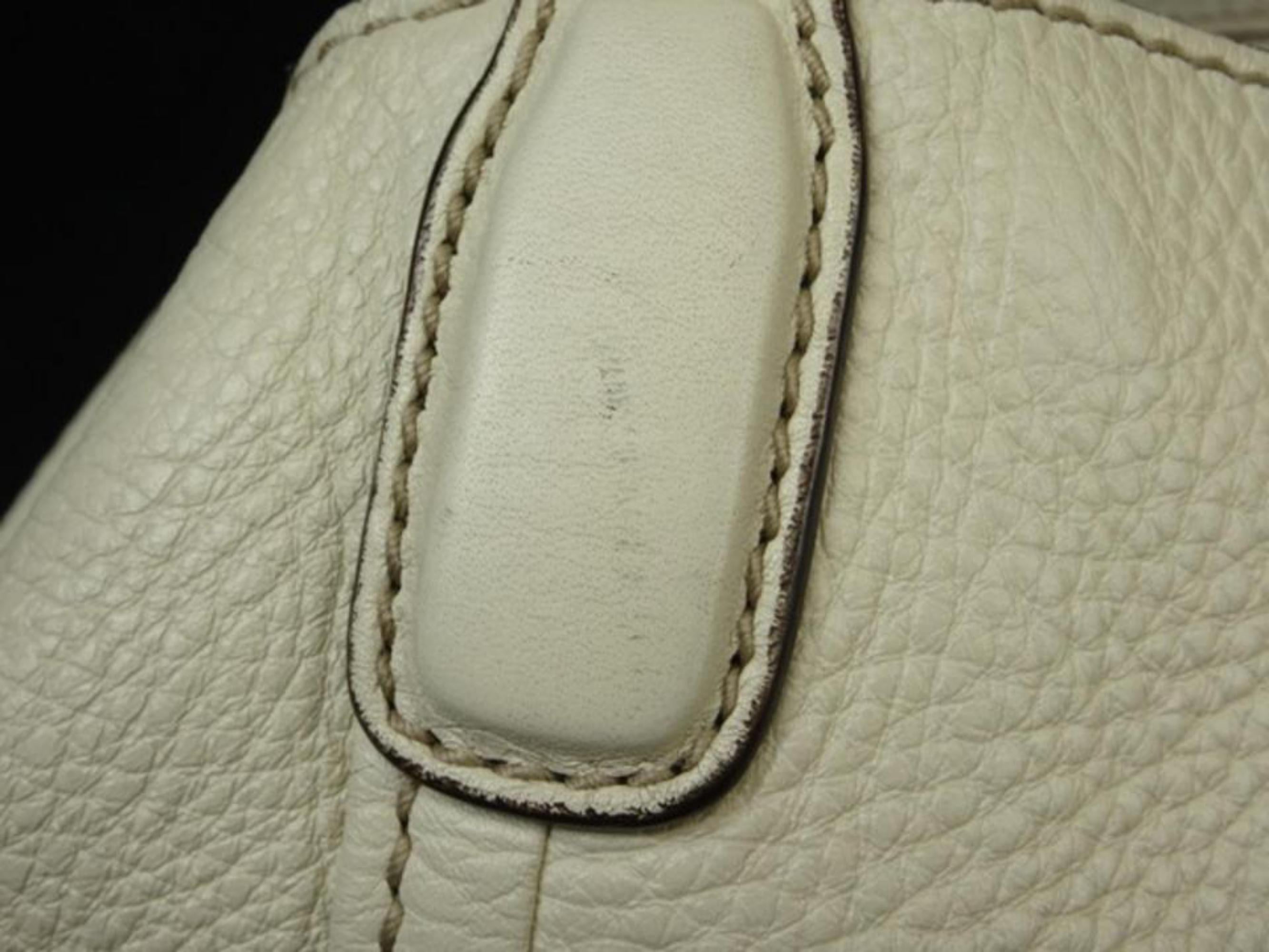 Women's Gucci Soho Convertible 219069 Ivory Leather Shoulder Bag For Sale