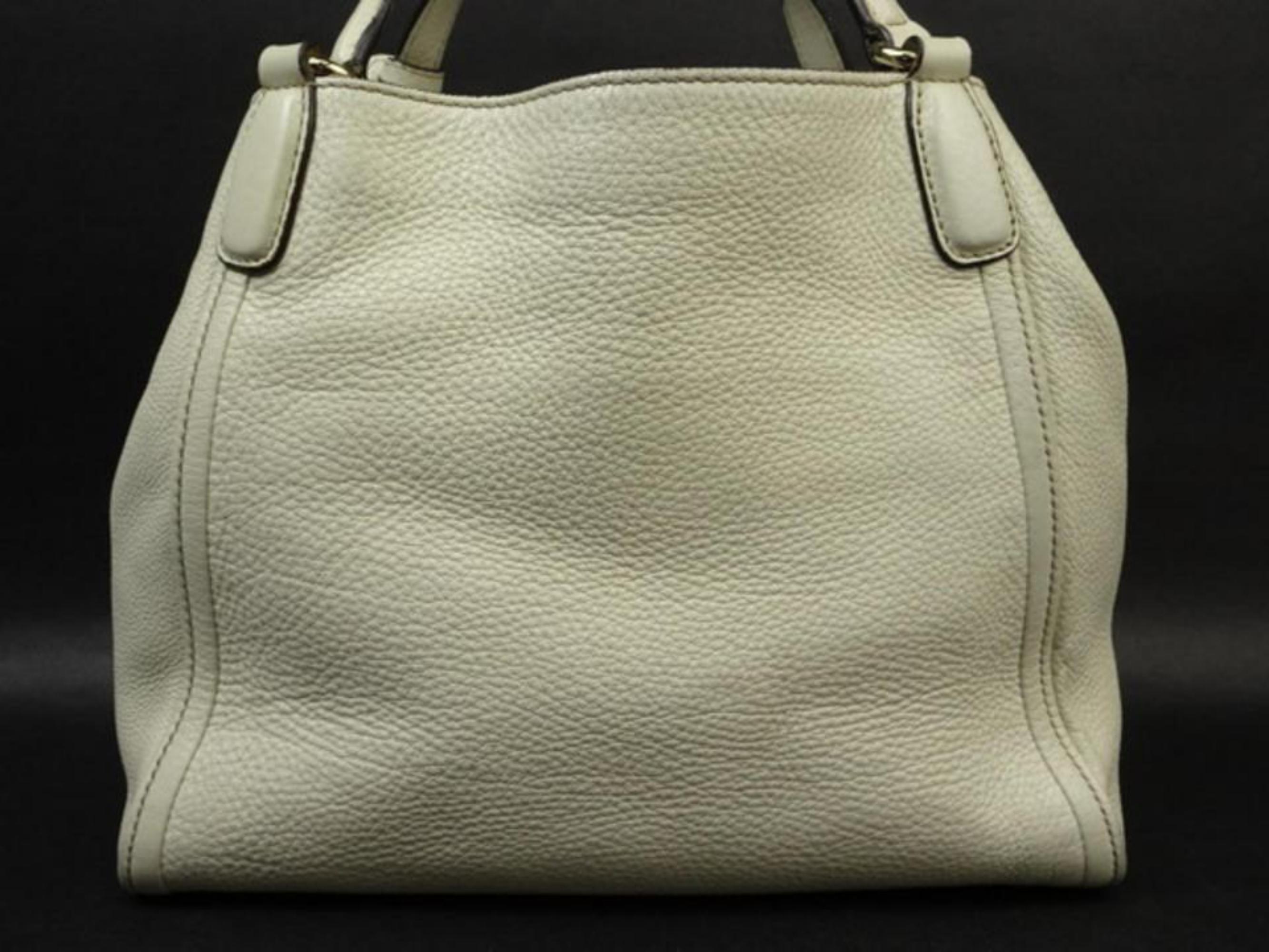 Gucci Soho Convertible 219069 Ivory Leather Shoulder Bag For Sale 1