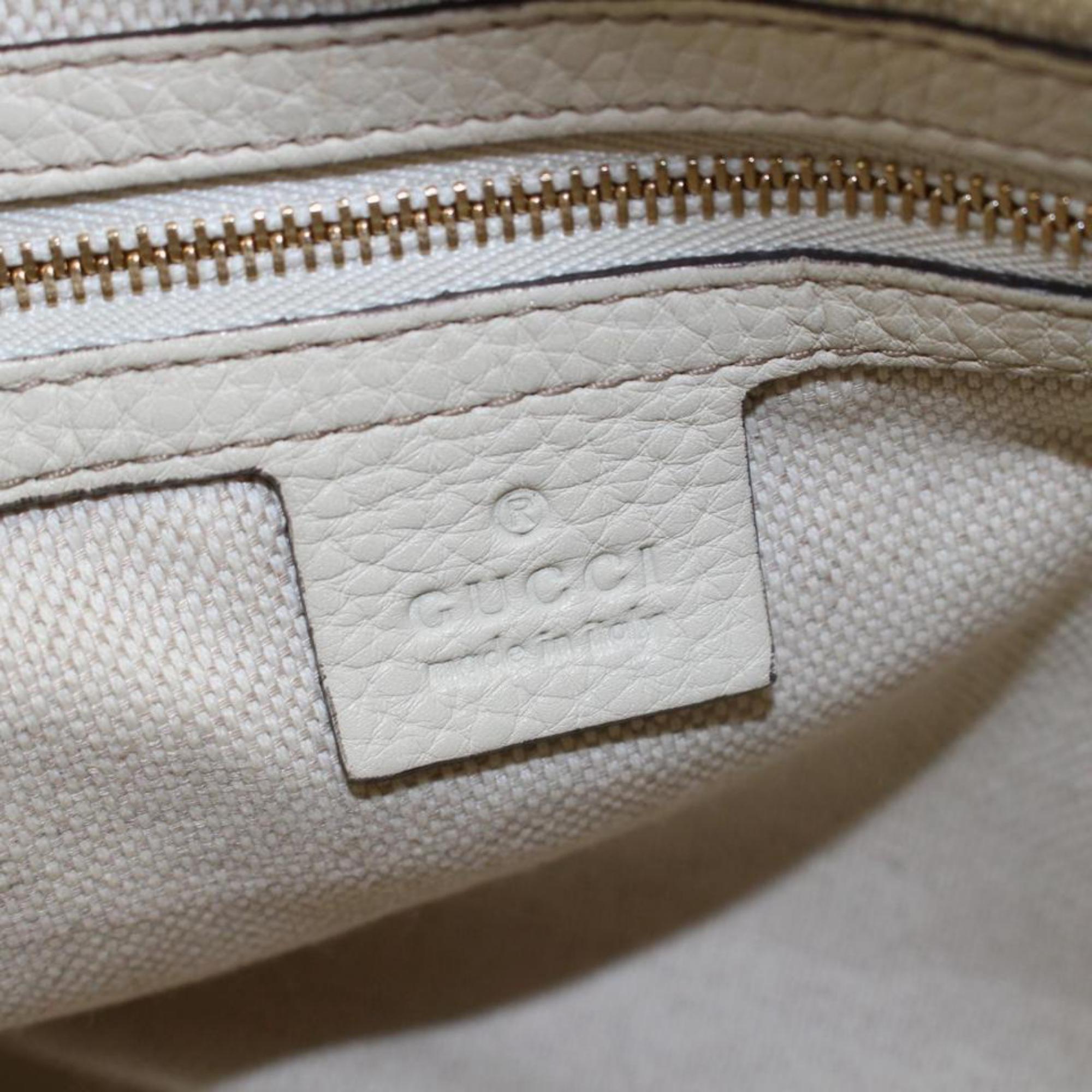 Gucci Soho Convertible Fringe Tassel 868948 Cream Leather Shoulder Bag For Sale 2