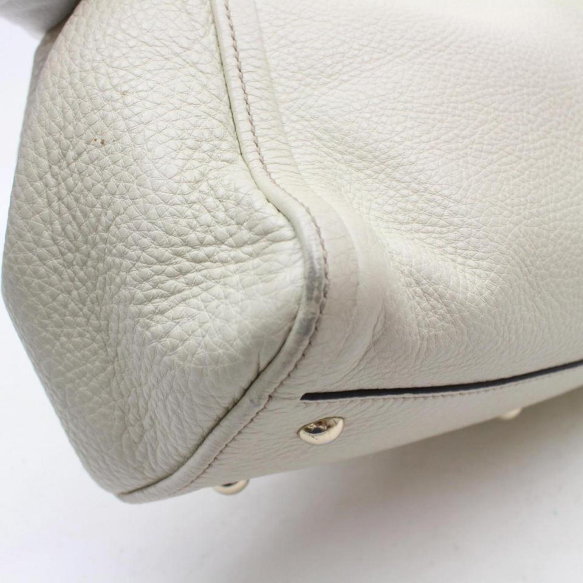 Gucci Soho Convertible Fringe Tassel 868948 Cream Leather Shoulder Bag For Sale 4
