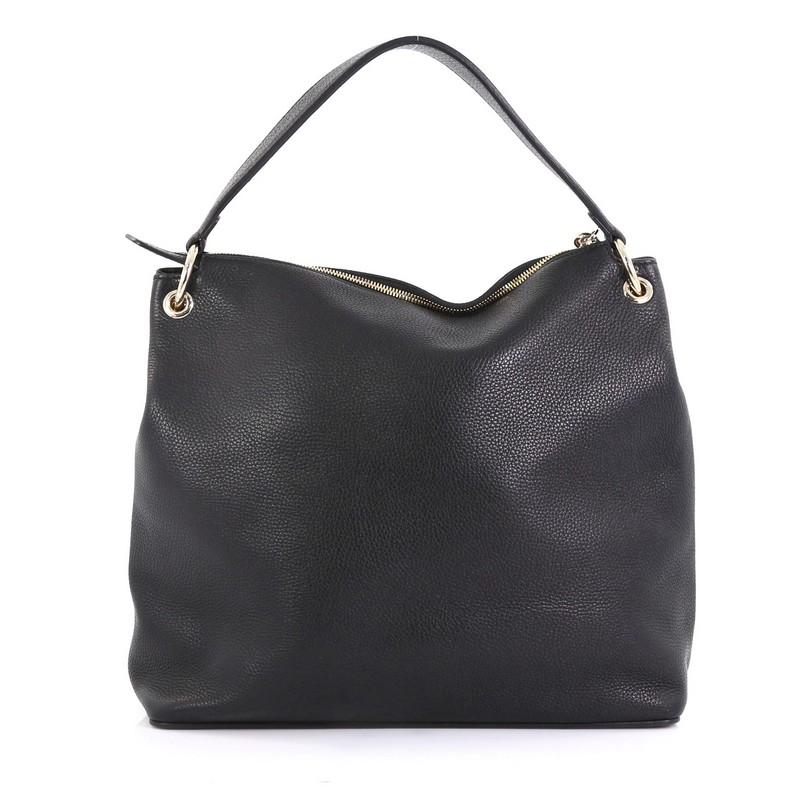  Gucci Soho Convertible Hobo Leather Large In Excellent Condition In NY, NY