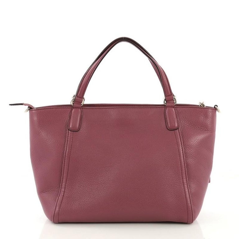 Gucci Soho Convertible Top Handle Bag Leather Small at 1stDibs | gucci ...