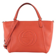 Gucci Soho Convertible Top Handle Bag Leather Small