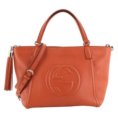 Gucci Soho Convertible Top Handle Bag Leather Small