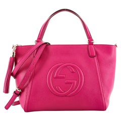 Gucci Soho Convertible Top Handle Bag Leather Small