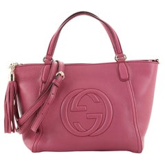 Gucci Soho Convertible Top Handle Bag Leather Small