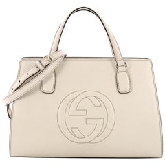 Gucci Soho Convertible Top Handle Satchel Leather Medium