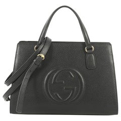 Gucci Soho Convertible Top Handle Satchel Leather Medium