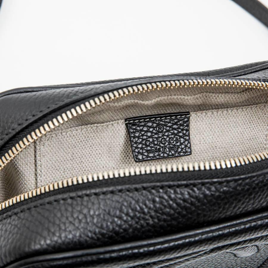 GUCCI Soho Disco Bag in Black Grained Calf Leather 7