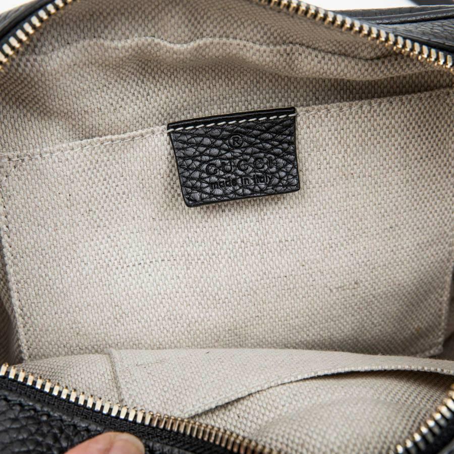 GUCCI Soho Disco Bag in Black Grained Calf Leather 8