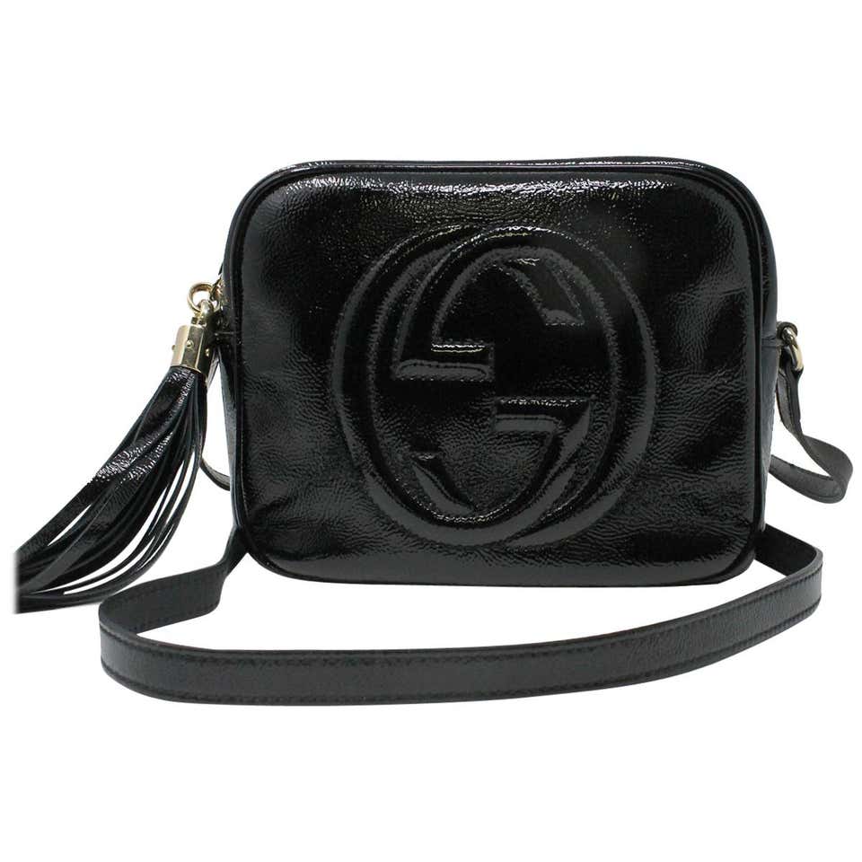 Gucci Soho Disco Black Patent Leather Crossbody Bag at 1stDibs | gucci ...
