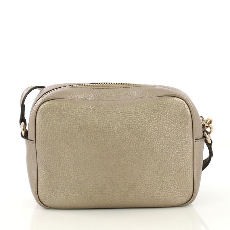 Brown Gucci Soho Disco Crossbody Bag Leather Small