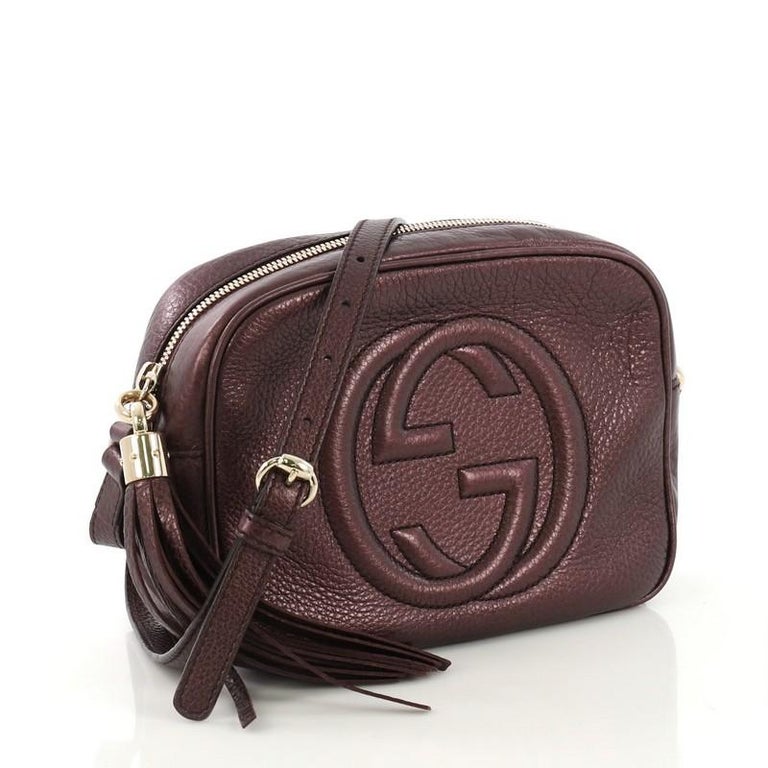 Gucci Soho Disco Crossbody Bag Leather Small at 1stDibs small gucci bags